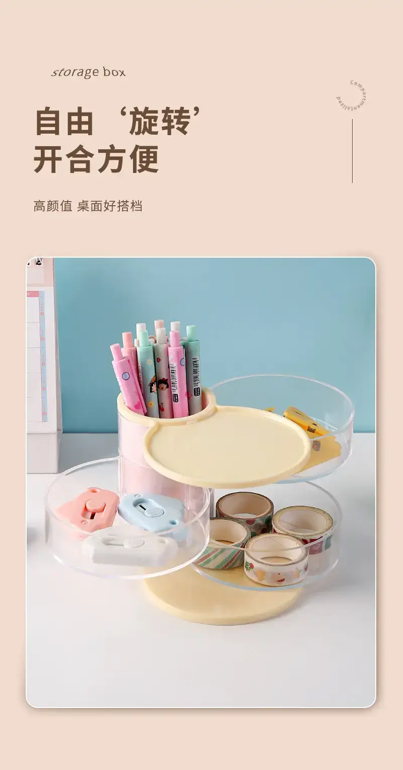 Rotating Dustproof Makeup Egg Storage Cylinder — feature 8