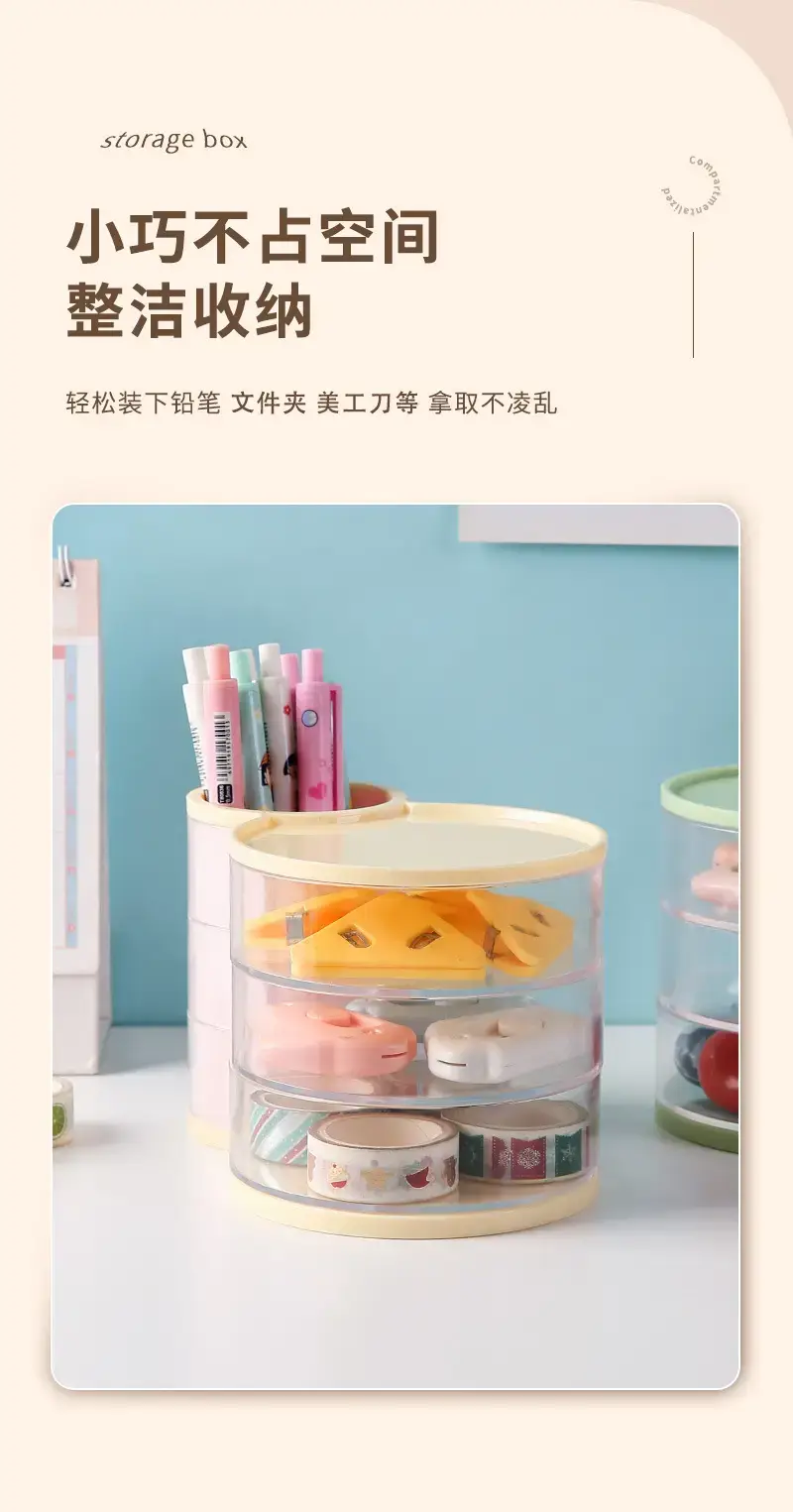 Rotating Dustproof Makeup Egg Storage Cylinder — feature 9