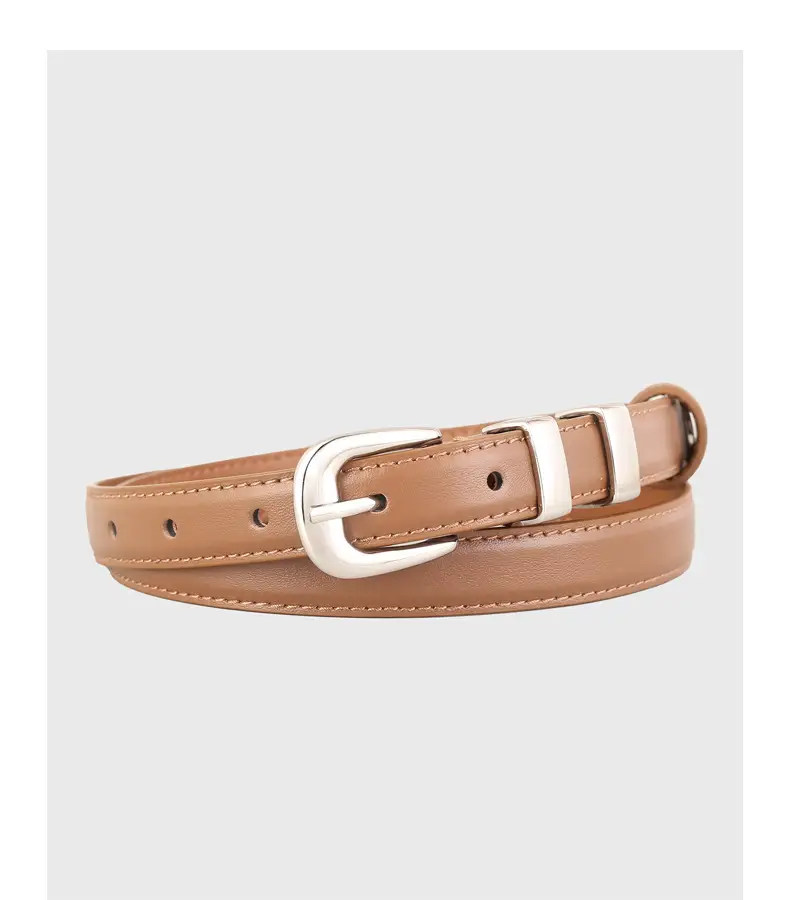 2024 Soft Fashion Belt for Women Brown Black Brown — feature 18