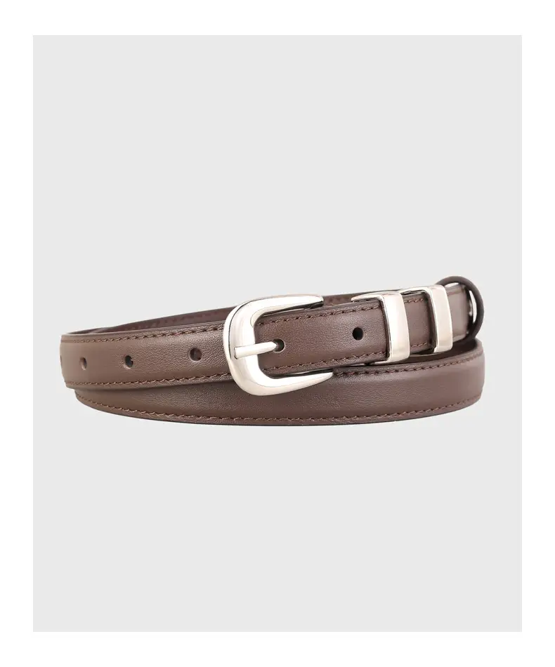 2024 Soft Fashion Belt for Women Brown Black Brown — feature 19