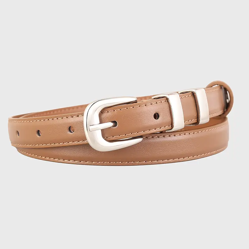 2024 Soft Fashion Belt for Women Brown Black Brown