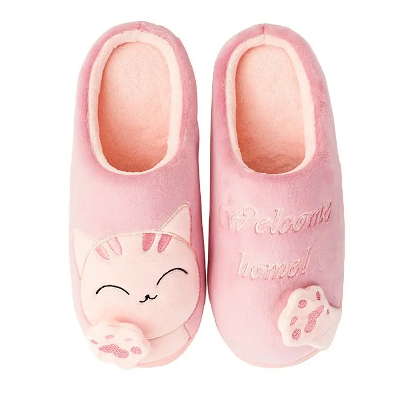 New Cotton Slippers Lucid Cat Girl Couple Cartoon Winter Mao Mao Cute Home Indoor Warm Moon Cotton Shoes - Image 5