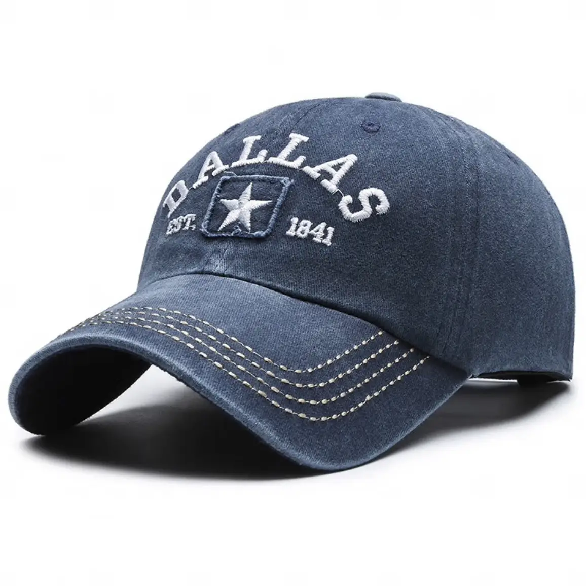Men Retro Coated Sun Hat with Star Embroidery - Image 9