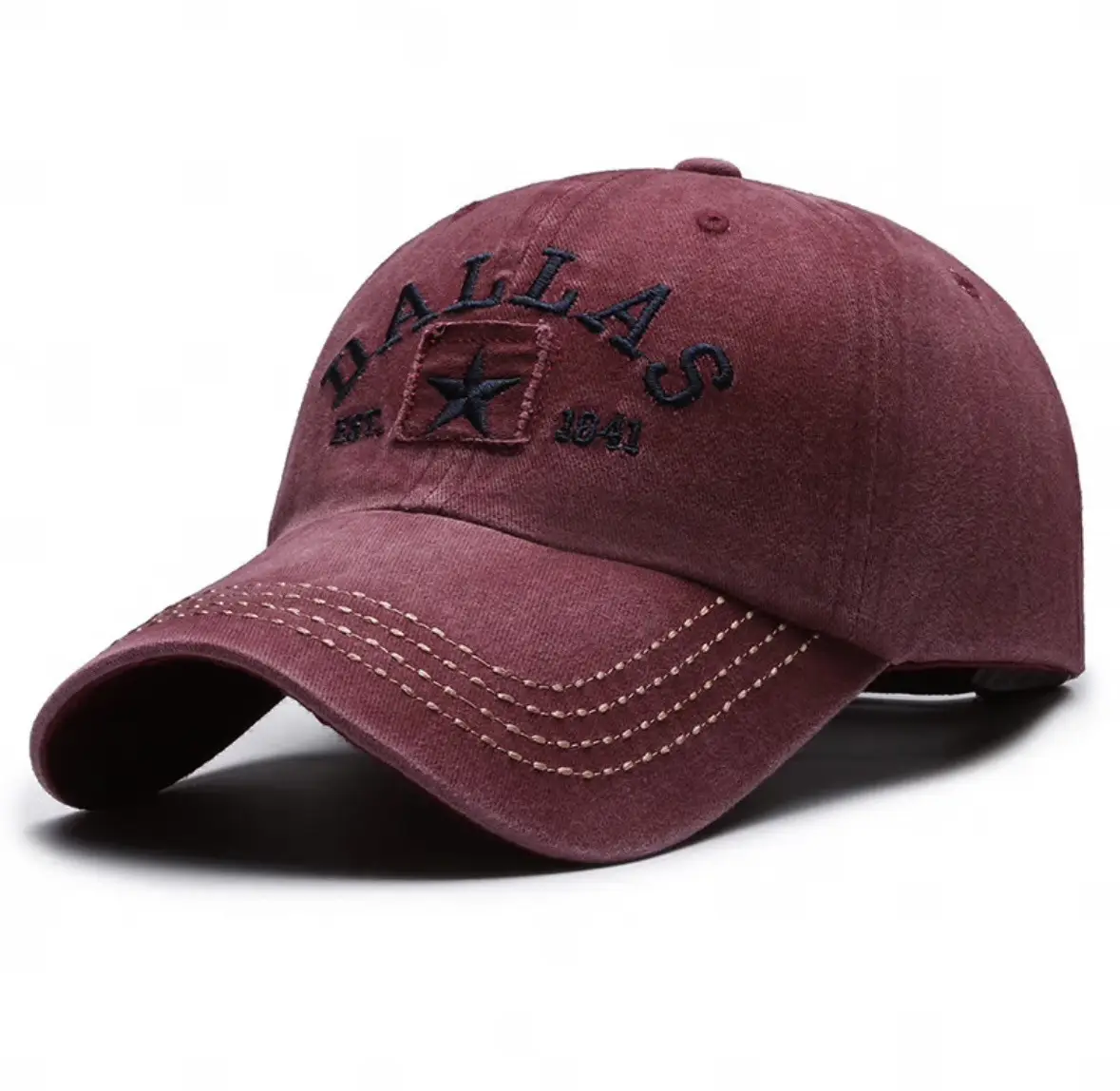 Men Retro Coated Sun Hat with Star Embroidery — feature 17