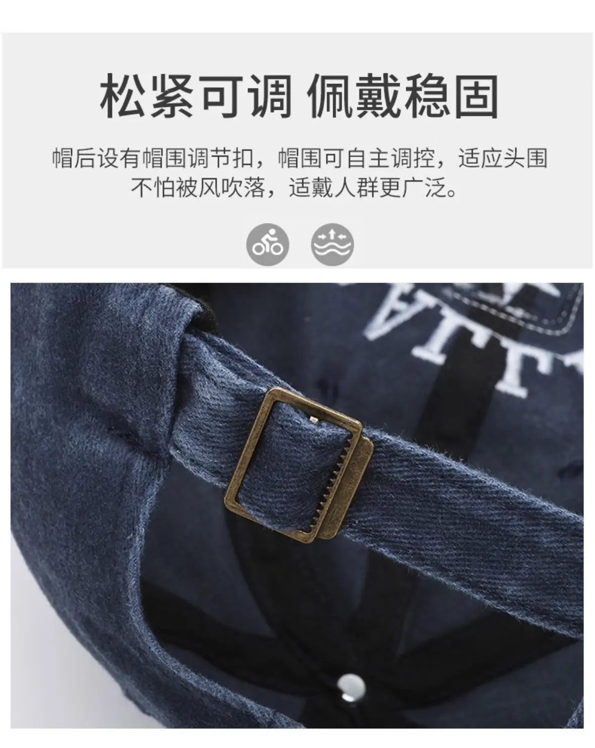 Men Retro Coated Sun Hat with Star Embroidery — feature 8