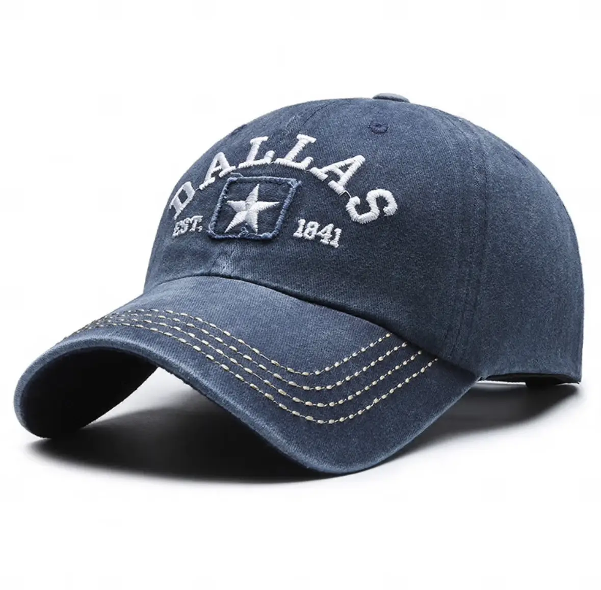 Men Retro Coated Sun Hat with Star Embroidery - Image 3