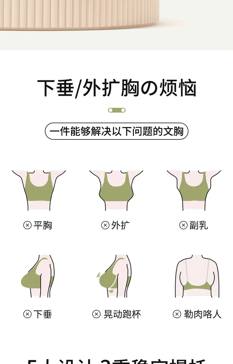 New Style Front Buckle Featured Printed Non-rimless Wide Shoulder Strap Middle-aged and Elderly Shoulder Cup plus size Women Vest Style Bra Women — feature 3