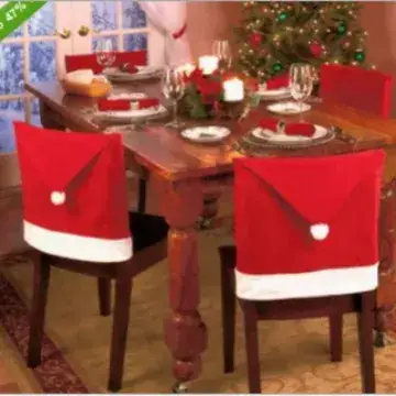 Christmas Red Chair Cover for Home Decor - Image 2