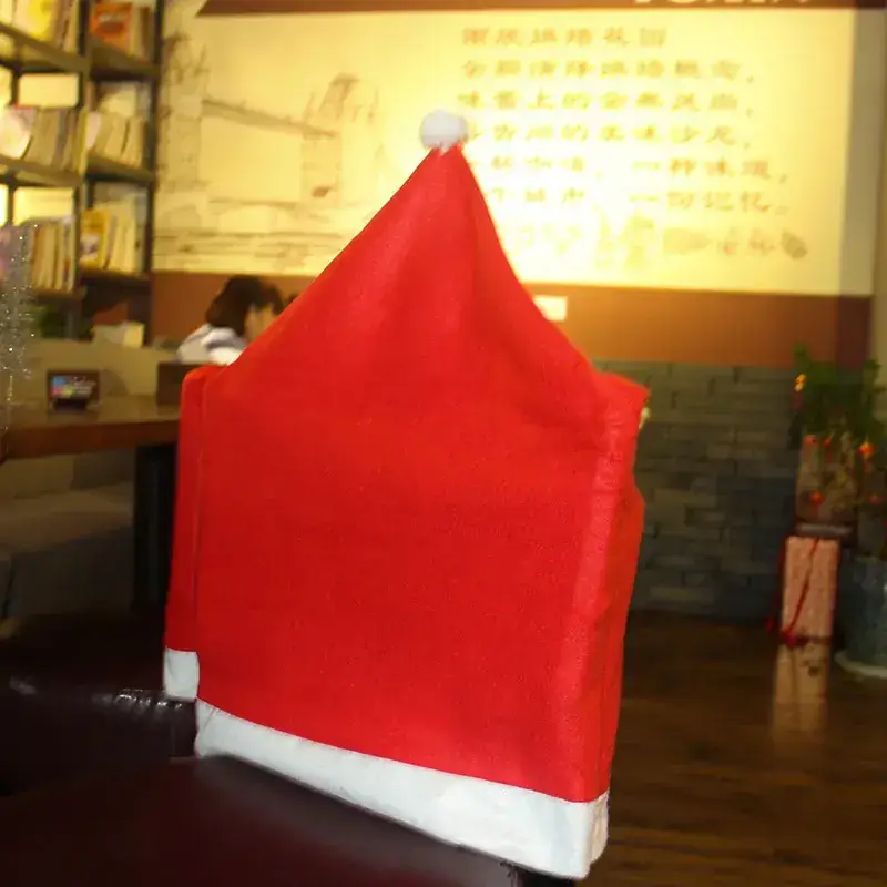 Christmas Red Chair Cover for Home Decor - Image 4