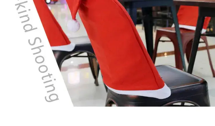Christmas Red Chair Cover for Home Decor — feature 3