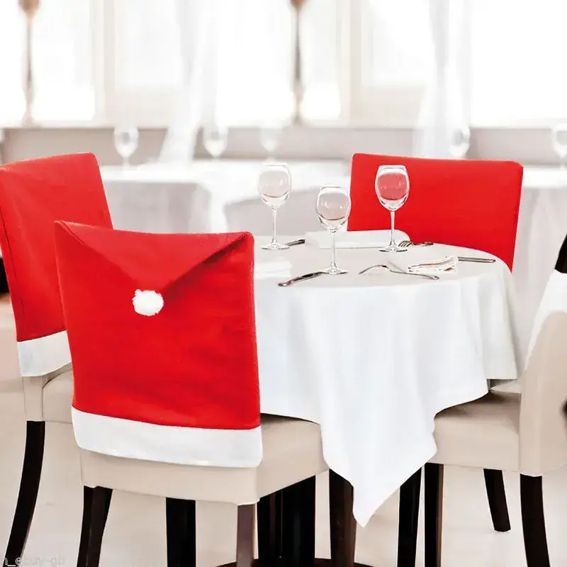 Christmas Red Chair Cover for Home Decor — feature 6