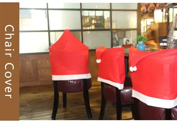 Christmas Red Chair Cover for Home Decor — feature 7