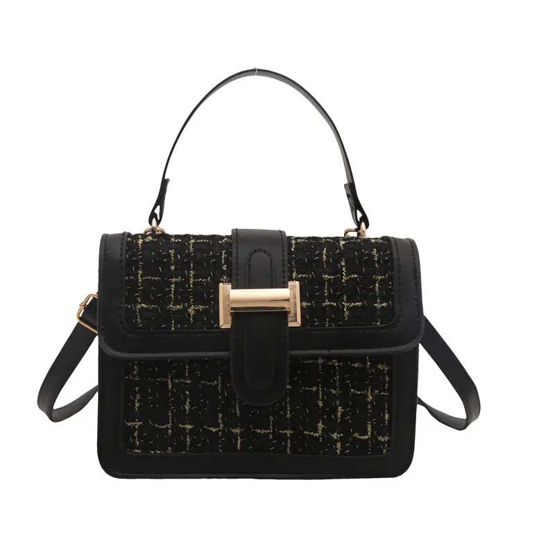 Maroon French Style Shoulder Bag with Crossbody Strap - Image 8