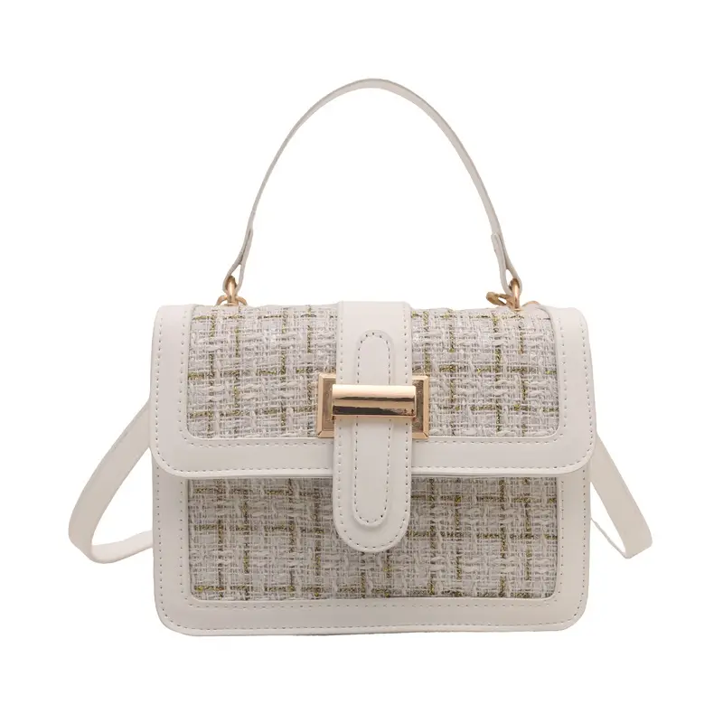 Maroon French Style Shoulder Bag with Crossbody Strap - Image 3