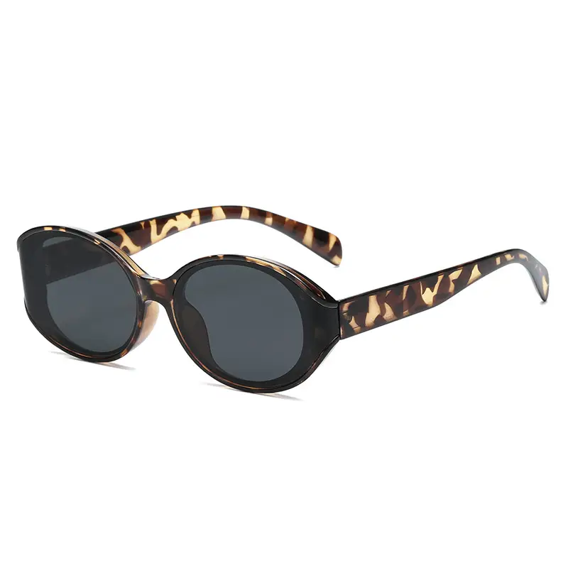 Women Curved Sunglasses Korean Style Anti-UV White - Image 2