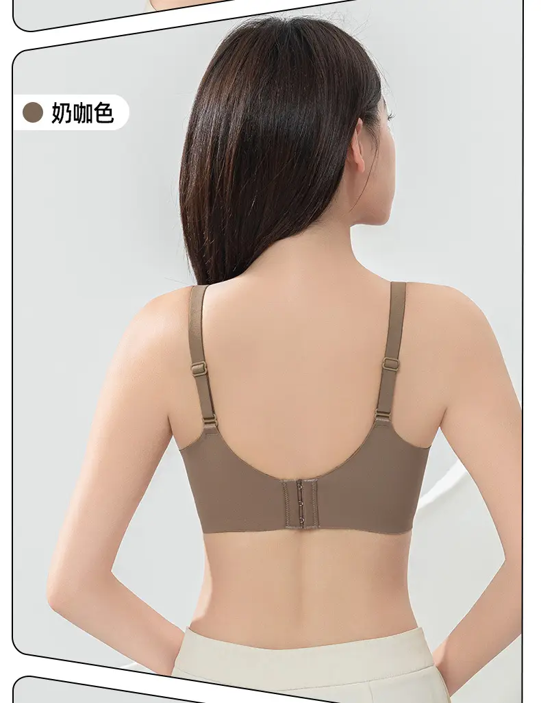 Women's Red Bra Anti-Sagging Gathering Breathable — feature 21