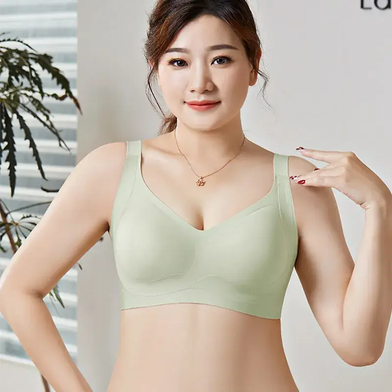 Traceless Jelly Plus Size Non-Steel Bra Large Chest - Image 6