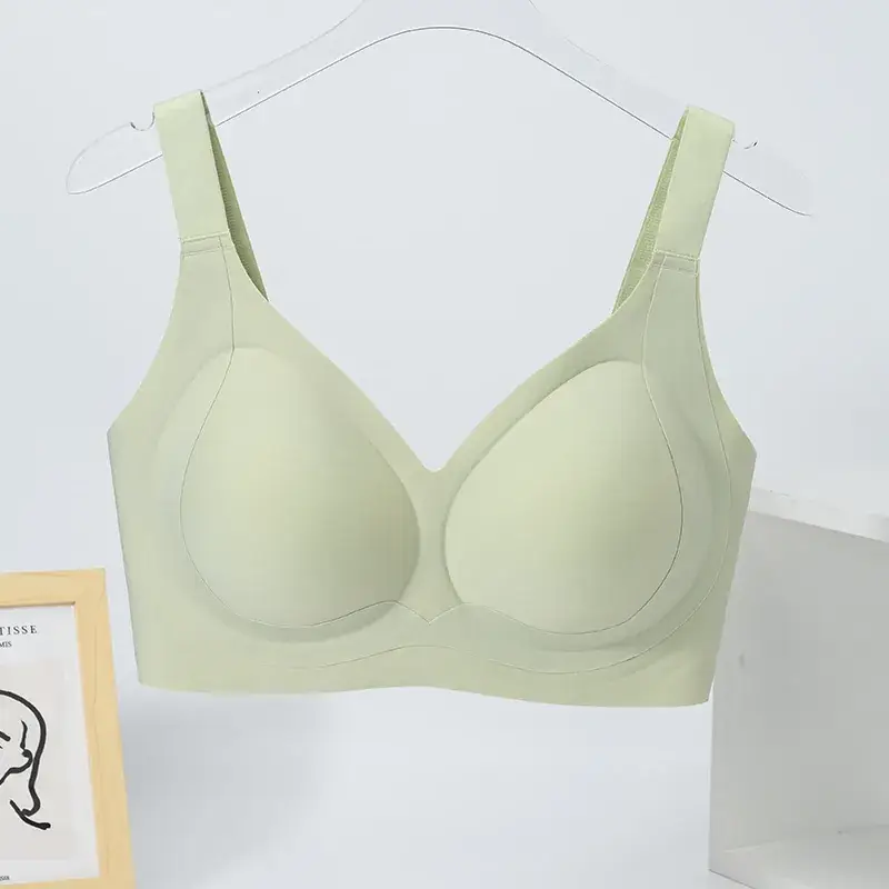 Traceless Jelly Plus Size Non-Steel Bra Large Chest - Image 4
