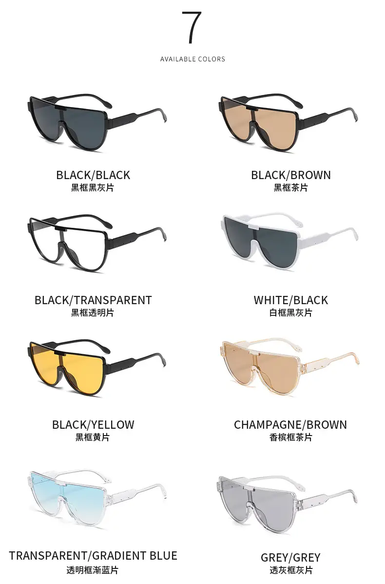 Fashion Aviator Sunglasses Light Blue Transparent β feature 10