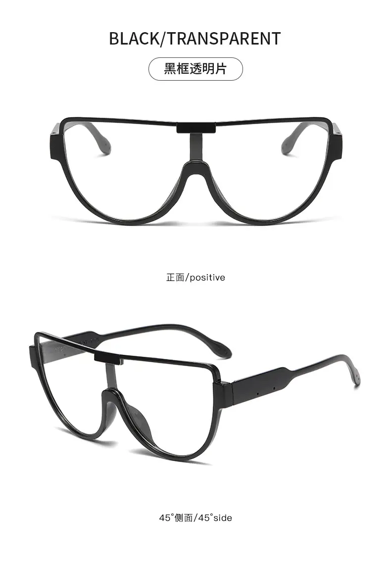 Fashion Aviator Sunglasses Light Blue Transparent β feature 16