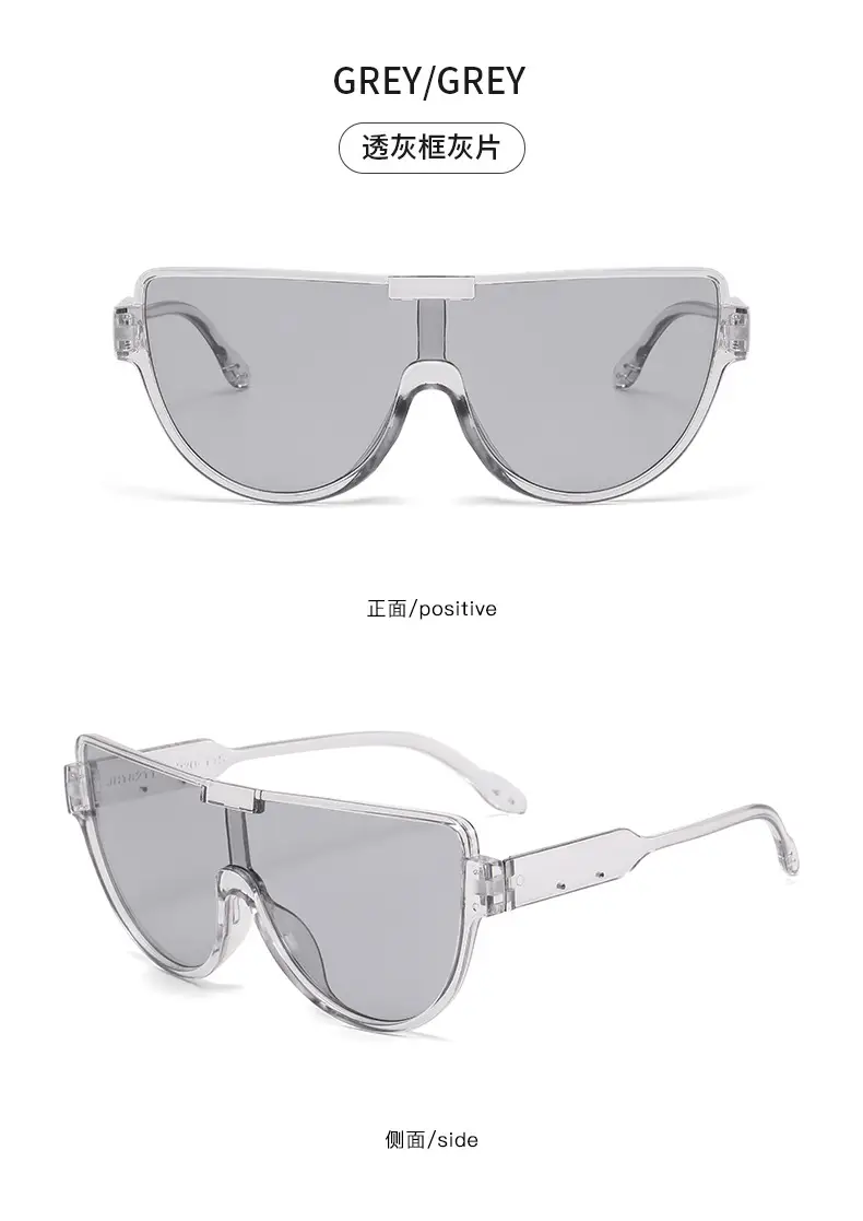 Fashion Aviator Sunglasses Light Blue Transparent β feature 19