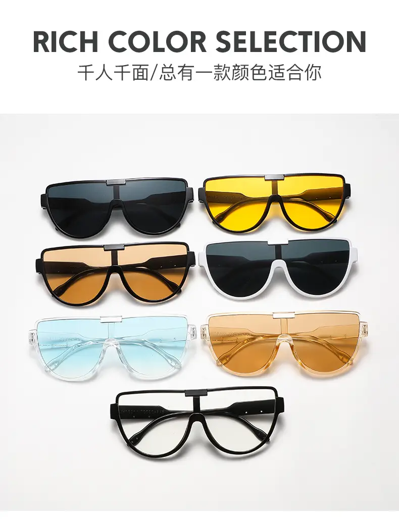 Fashion Aviator Sunglasses Light Blue Transparent β feature 4