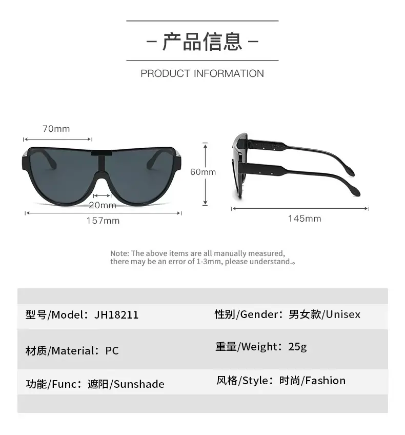 Fashion Aviator Sunglasses Light Blue Transparent β feature 9