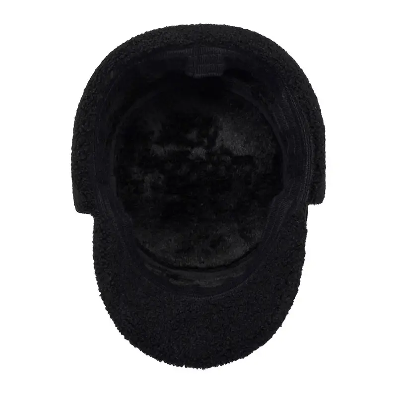 Warm Fur Cap for Men Winter Ear Protection Cap Brown - Image 4