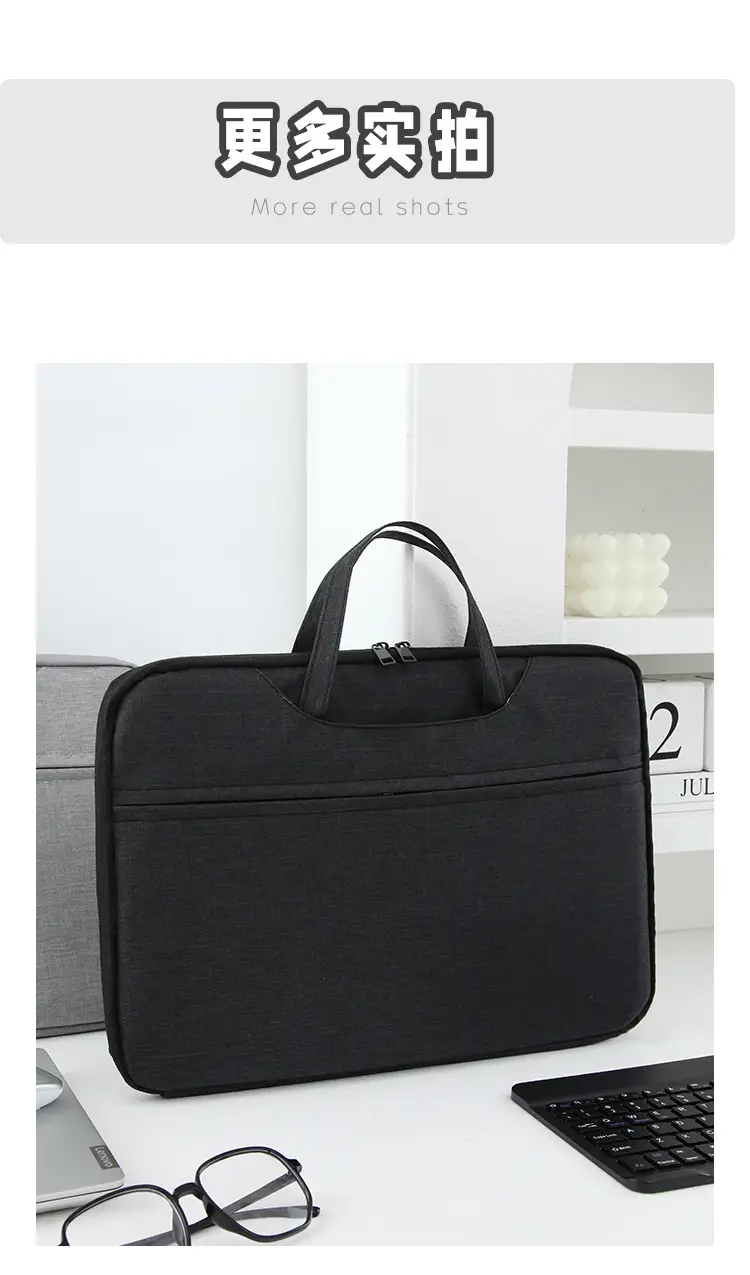 Source Factory Laptop Bag 14inch 15inch Computer Bag Portable Laptop Bag Lightweight Business Briefcase — feature 11