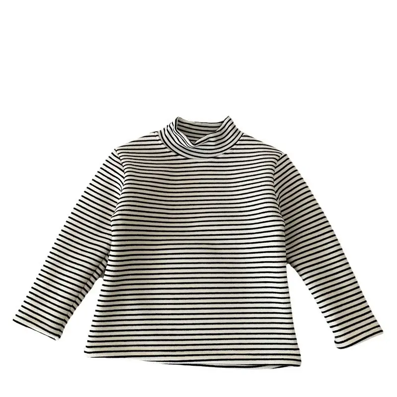 Boys Fleece Base T-Shirt Winter Warm Half Collar Medium - Image 5