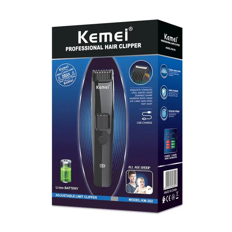 Kemei KM-302 Adjustable Hair Clipper Electric - Image 4