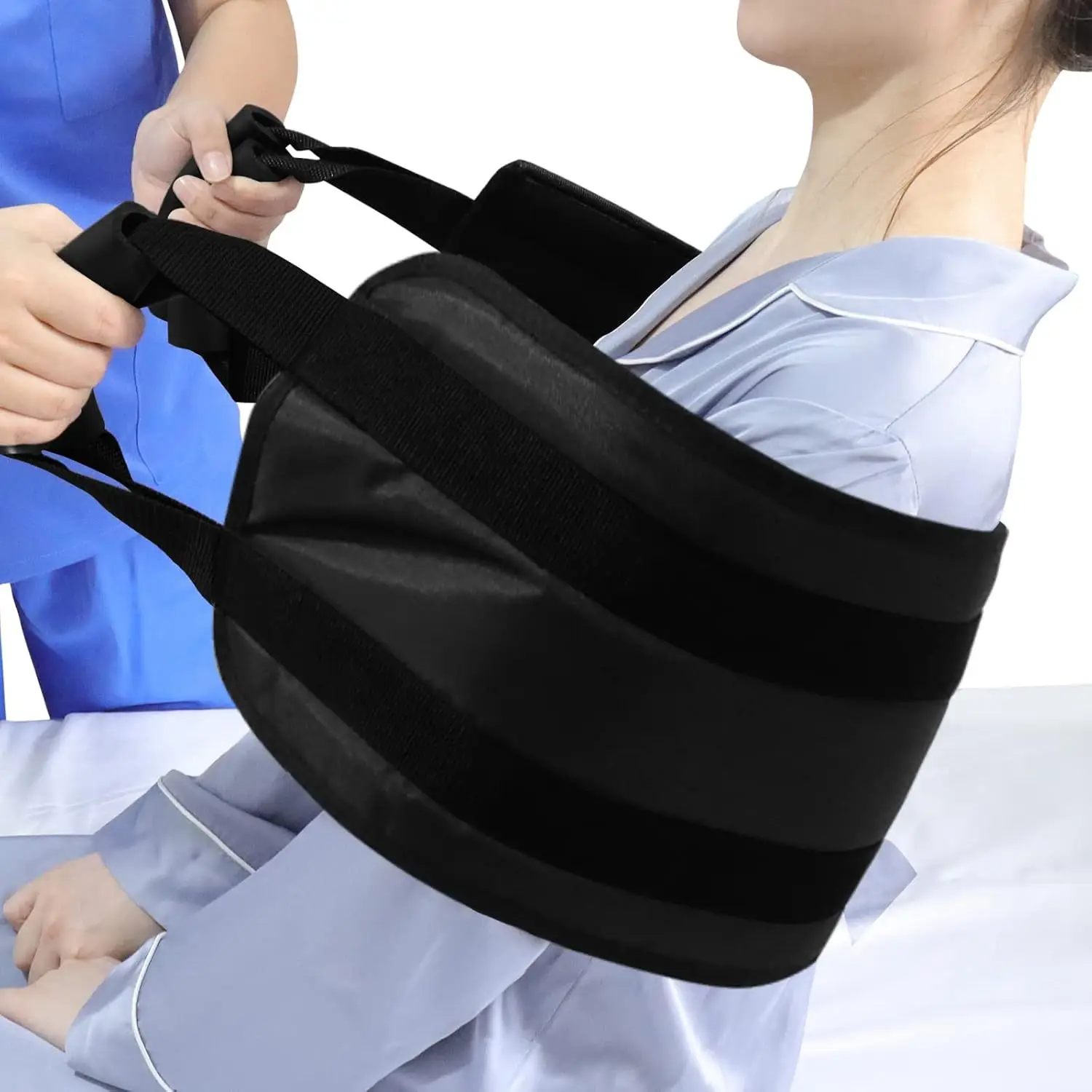 Black Adjustable Belt for Bed-Ridden Turn Over Care - Image 7