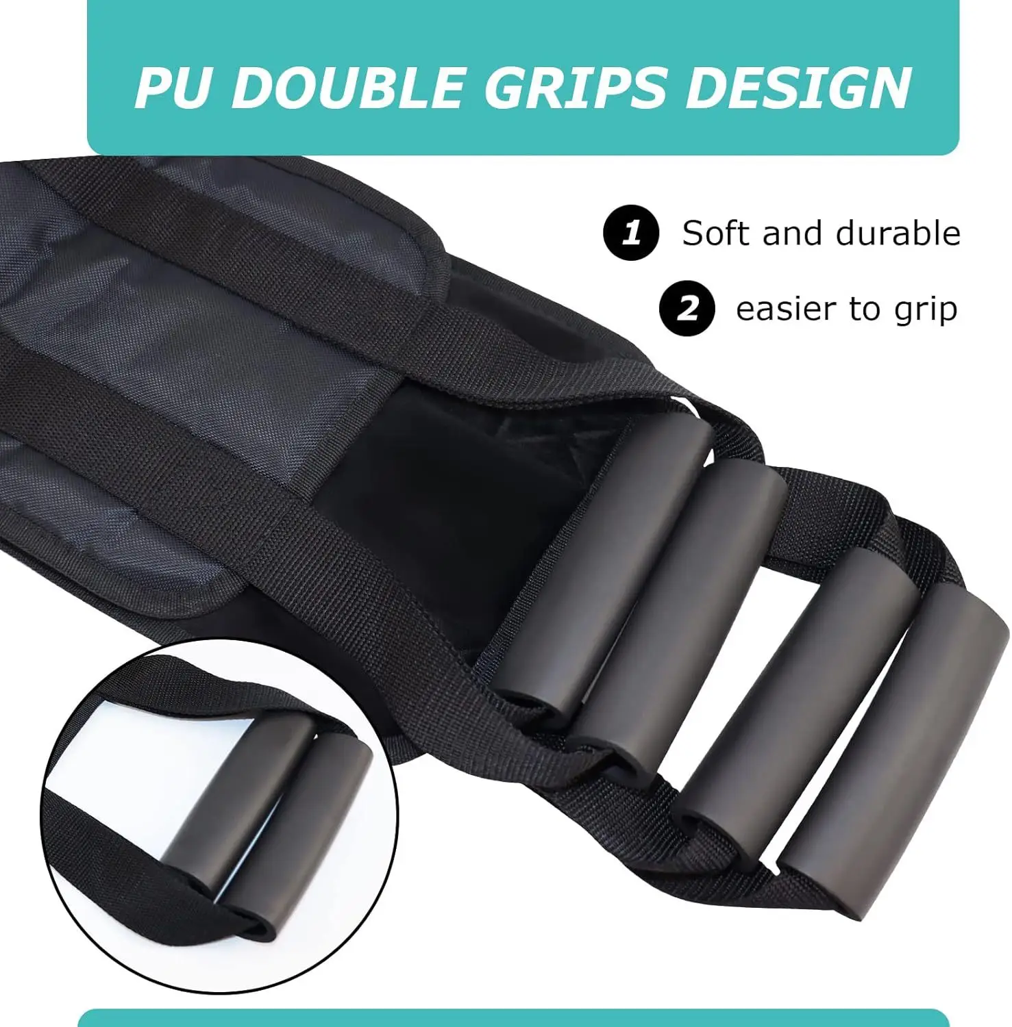 Black Adjustable Belt for Bed-Ridden Turn Over Care — feature 5