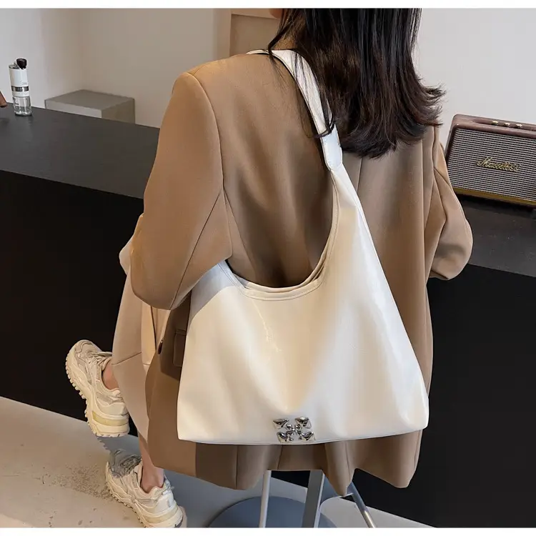Women's Pink PU Shoulder Bag Large Capacity — feature 15