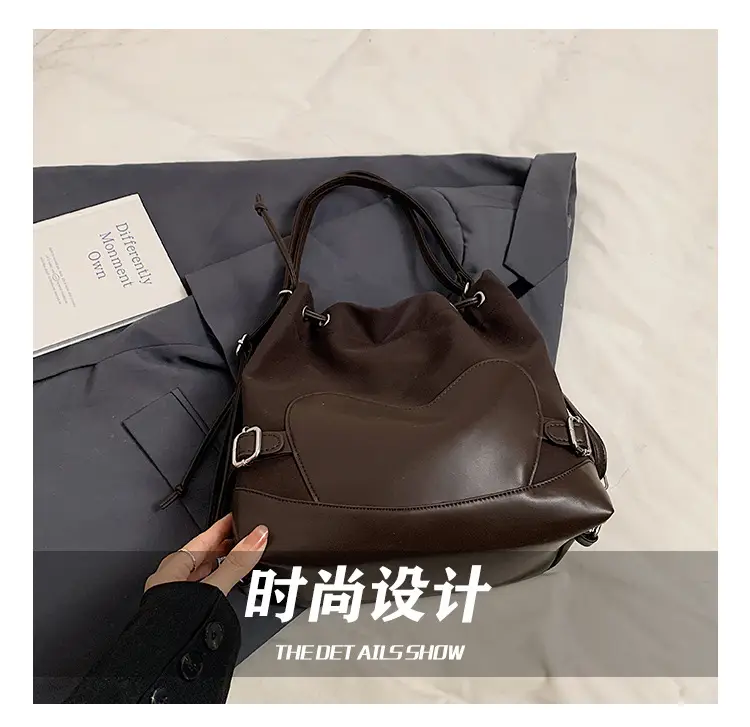 Black Korean High-End Bucket Bag for Women — feature 13