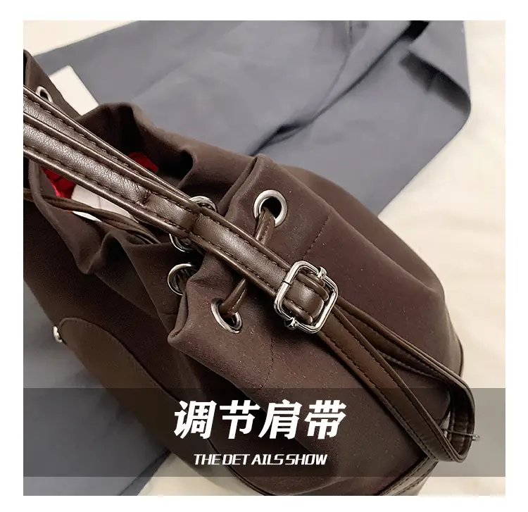 Black Korean High-End Bucket Bag for Women — feature 14