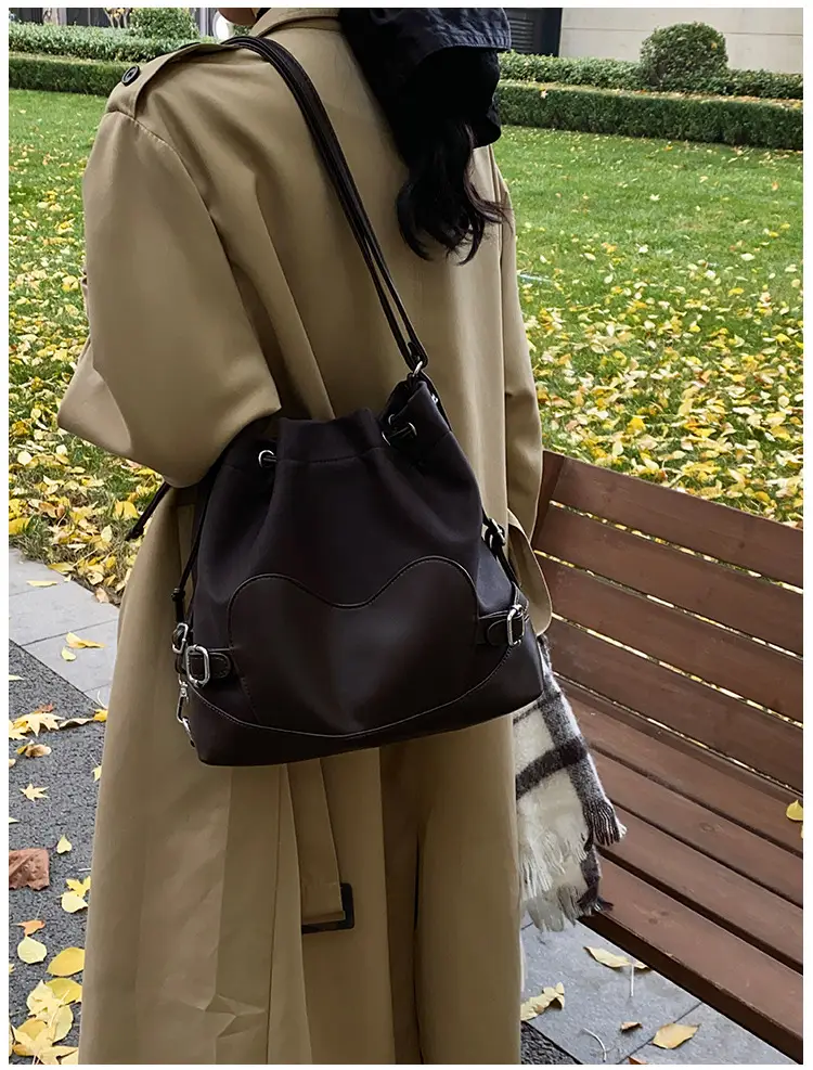 Black Korean High-End Bucket Bag for Women — feature 21