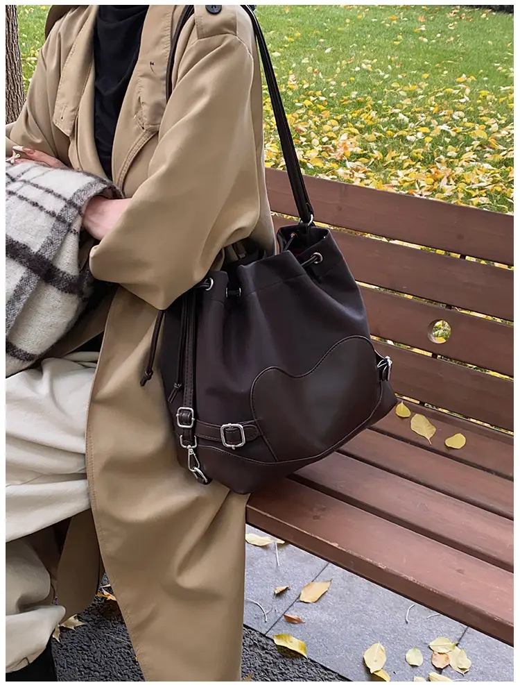Black Korean High-End Bucket Bag for Women — feature 23