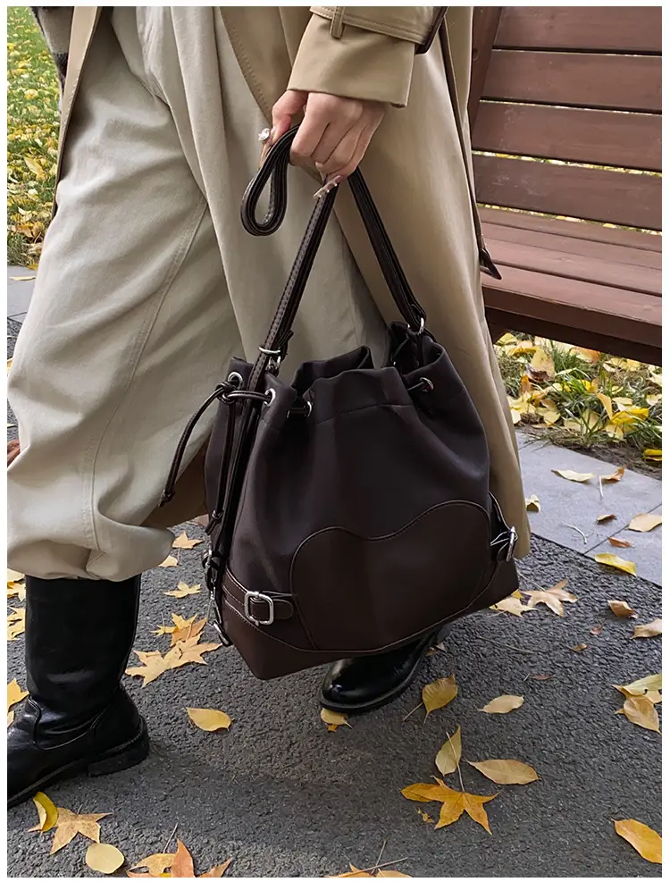 Black Korean High-End Bucket Bag for Women — feature 24
