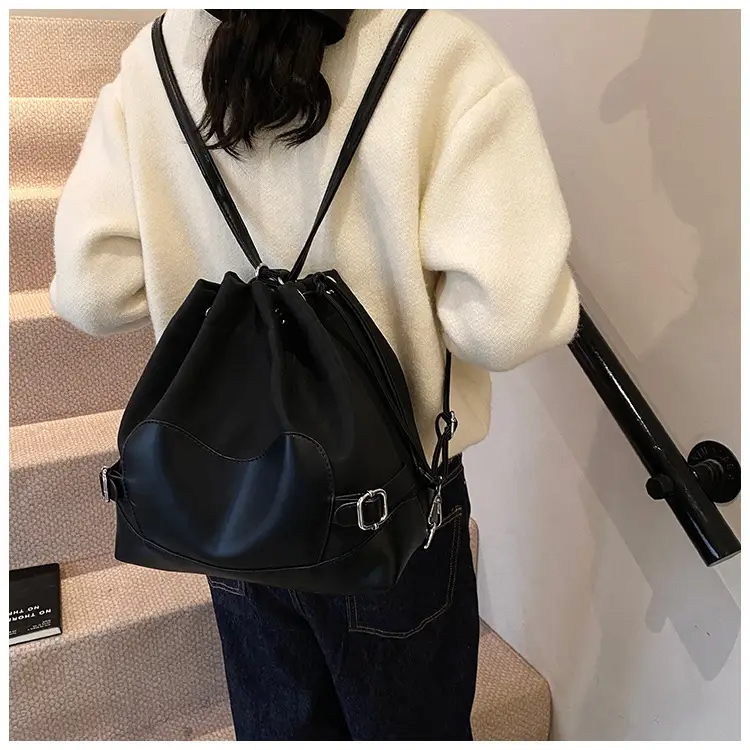 Black Korean High-End Bucket Bag for Women — feature 26