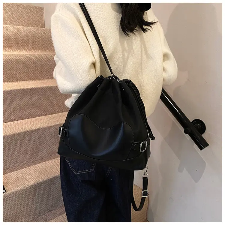 Black Korean High-End Bucket Bag for Women — feature 28
