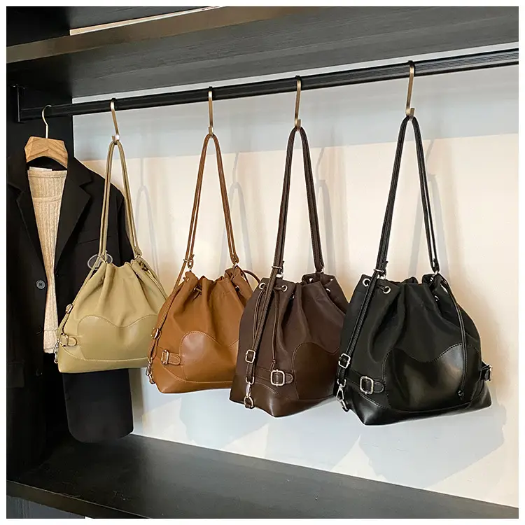 Black Korean High-End Bucket Bag for Women — feature 3