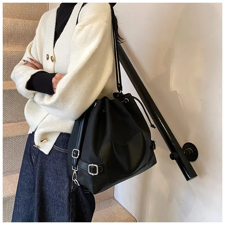 Black Korean High-End Bucket Bag for Women — feature 31