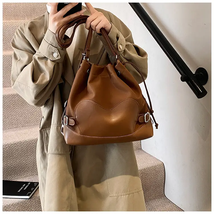 Black Korean High-End Bucket Bag for Women — feature 32