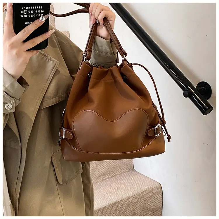 Black Korean High-End Bucket Bag for Women — feature 34