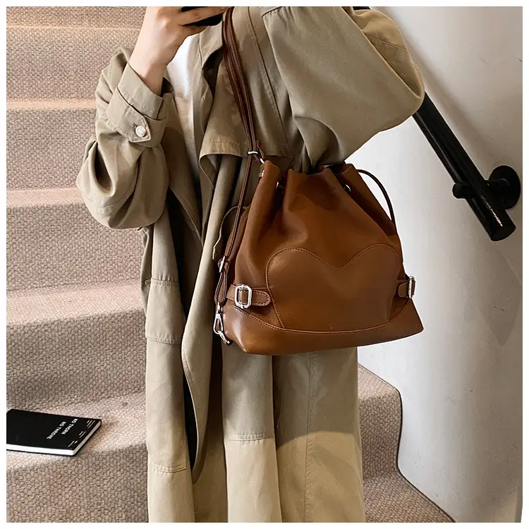 Black Korean High-End Bucket Bag for Women — feature 37