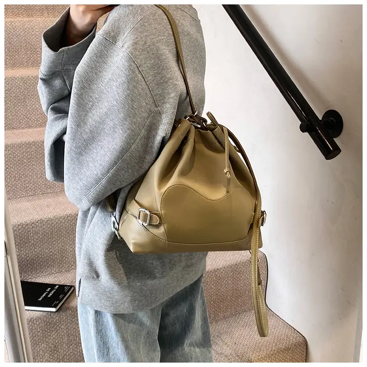 Black Korean High-End Bucket Bag for Women — feature 45
