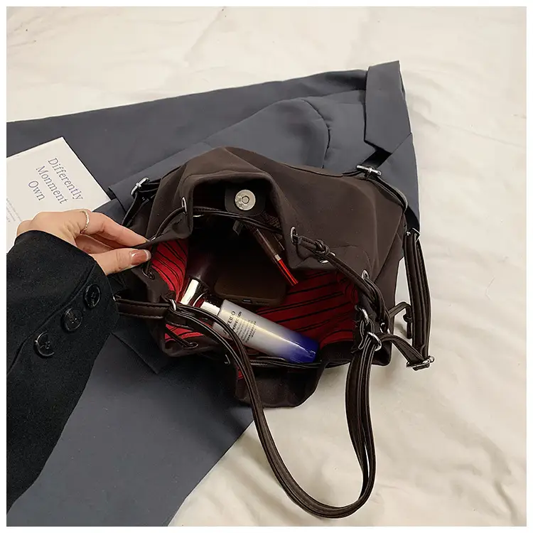 Black Korean High-End Bucket Bag for Women — feature 48