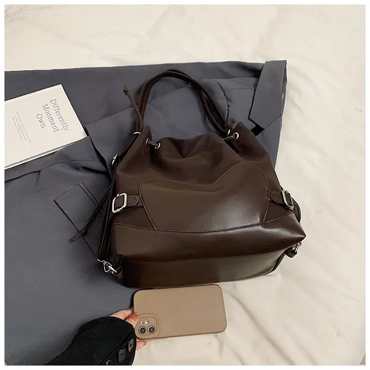 Black Korean High-End Bucket Bag for Women — feature 49