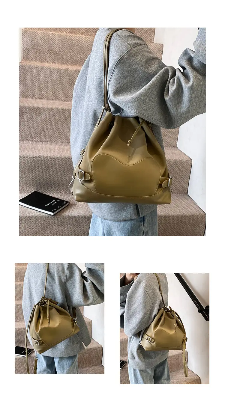 Black Korean High-End Bucket Bag for Women — feature 6